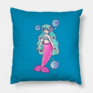 Watercolor Mermaid Pillow