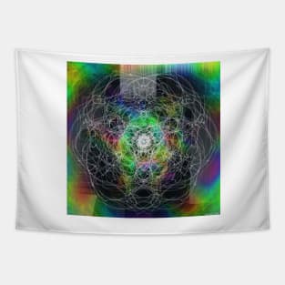 Psyche - Psychedelic Digital Abstract Tapestry