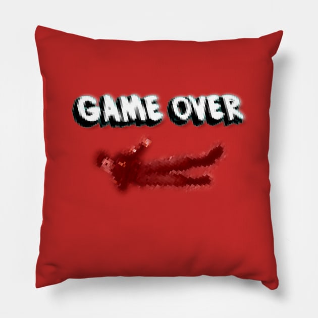 Game Over Pillow by Clicky Crisp