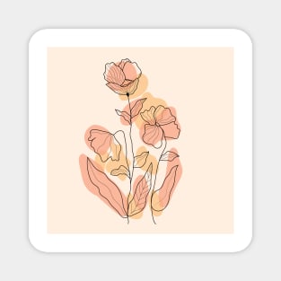 Botanical Floral illustration Magnet