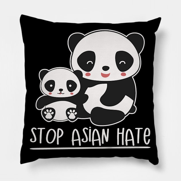 Stop Asian Hate Pillow by Etopix