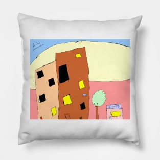 Sunset vibe street. ? Pillow