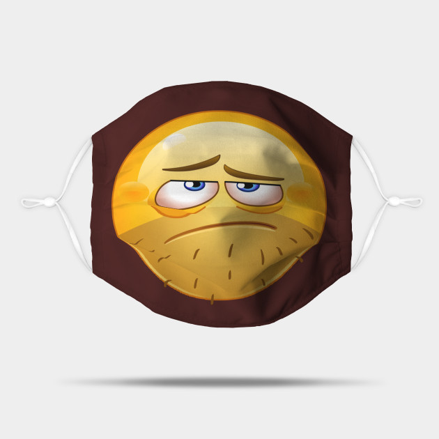 Despair Emoji Emoticon Emoji Mask Teepublic