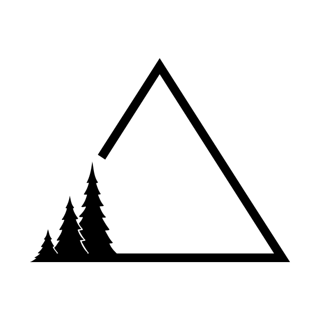 Simple Tree Triangle by SommersethArt