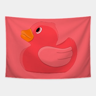 Rubber Duck Red Tapestry