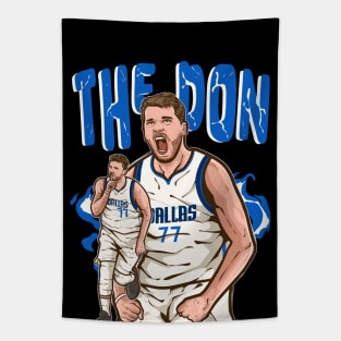 Luka Doncic The Don Cartoon Tapestry