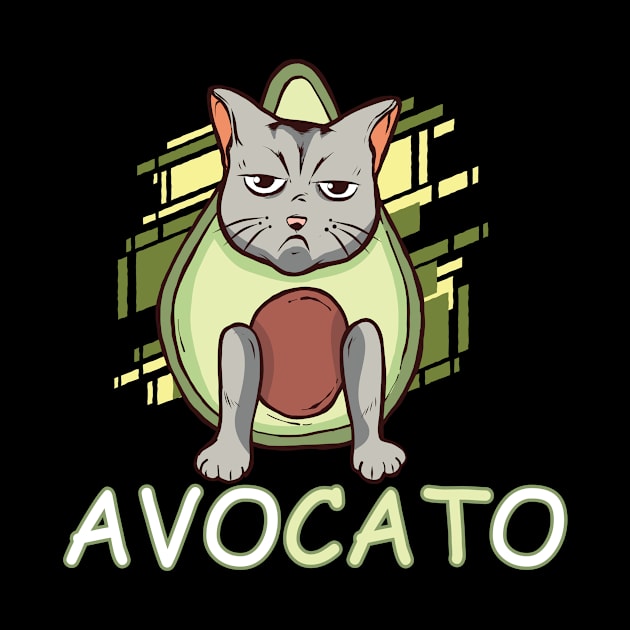 Avogato Avokado Katze Kätzchnen niedlich lustige by RRDESIGN