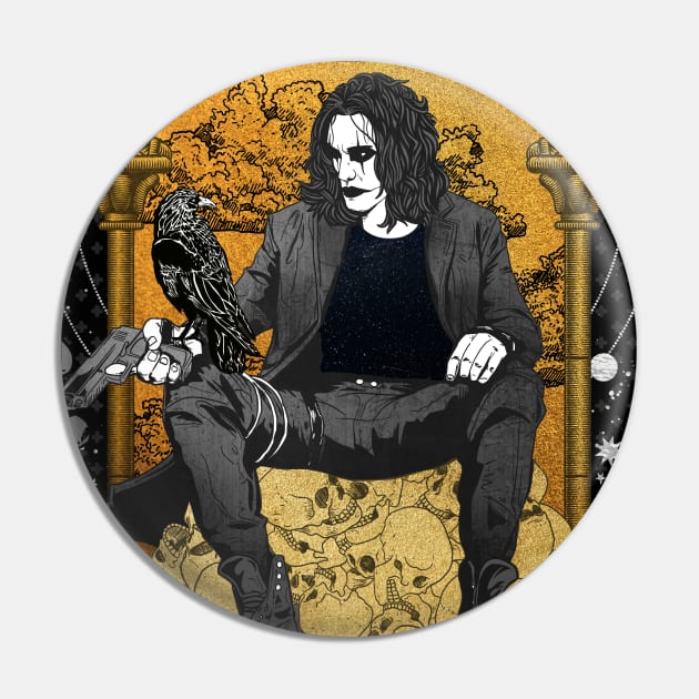 The Crow Tarot Pin by hansoloski