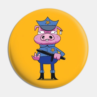 Piggie Cop Pin