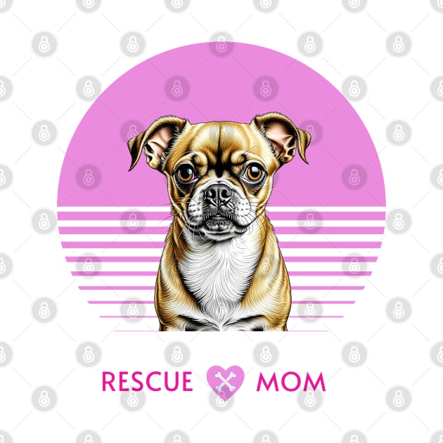 Rescue Mom - adopted Dog by Mugs and threads by Paul