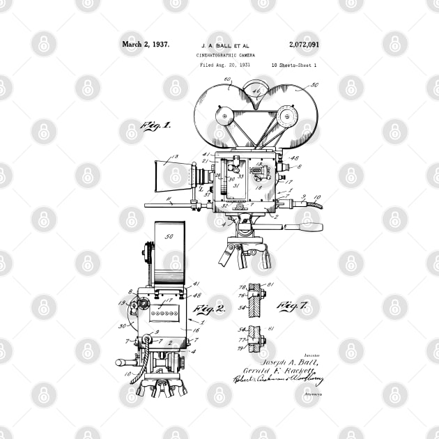 Film Camera Patent Prints 1937 by MadebyDesign