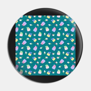 Sorbet on Teal Pin