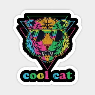 Cool Cat 80s Vibe Magnet