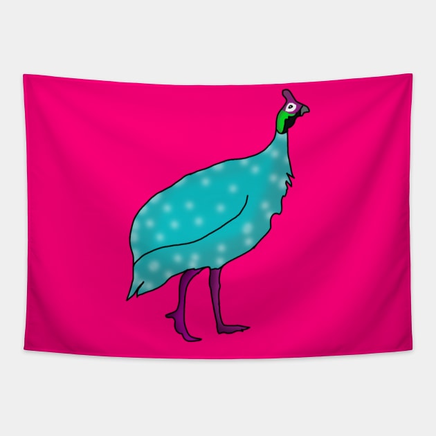 Ginny the Fowl in Bright Colors Tapestry by Fun Funky Designs