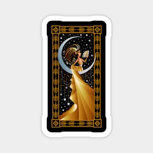 Summer Moon Art Deco Magnet