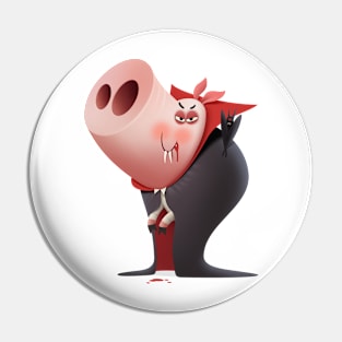 Dracula pig Pin