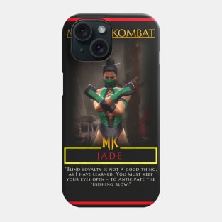 Jade Mortal Kombat (MK9) Characters - Poster,t-shirts and more. Phone Case