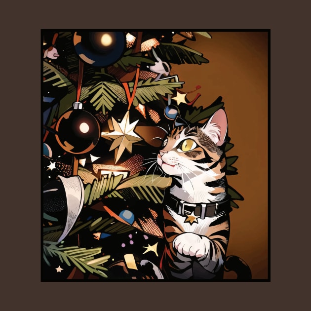 Christmas Kitty by WildChed ArtisTee