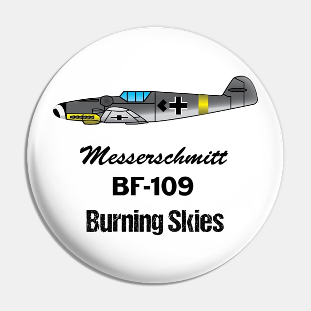 Bf-109G T-shirt Pin by d2hills21