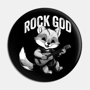 Rock God Fox Pin