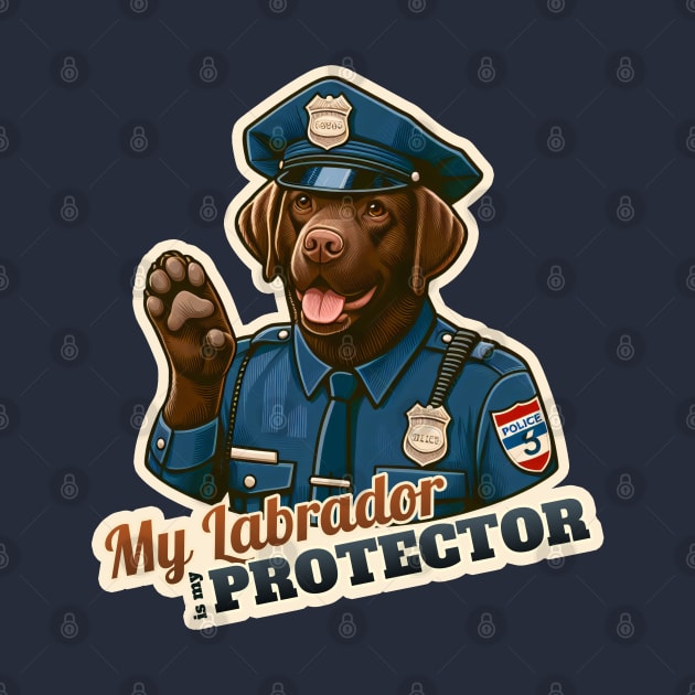 Labrador Retriever Police by k9-tee