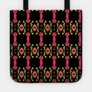 Fantasy flowers pattern Tote