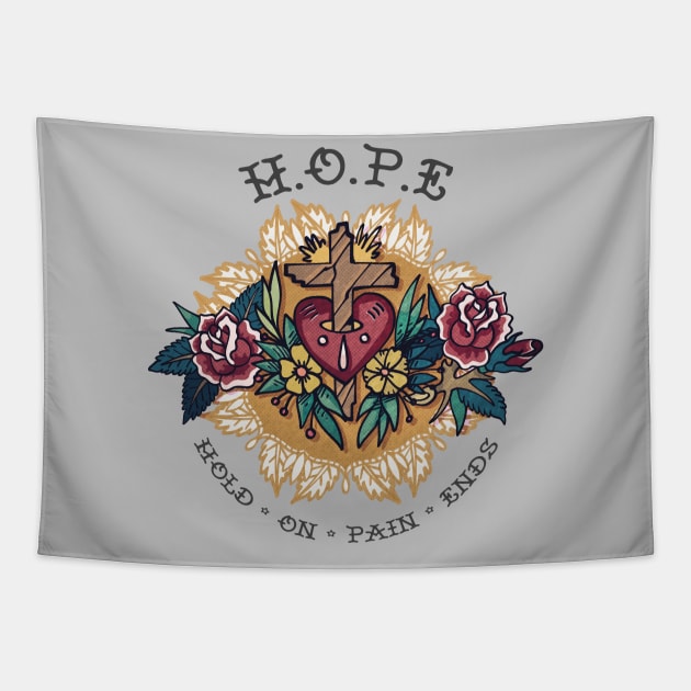 Hold On, Pain Ends Tapestry by BREAKINGcode