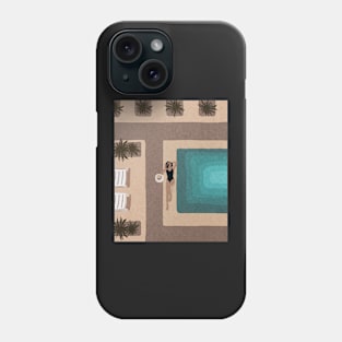 Girl near the swimming pool, Summer time Phone Case