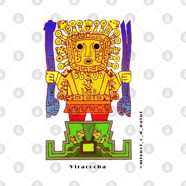 Viracocha by Miguel Castro Dinamarca paint