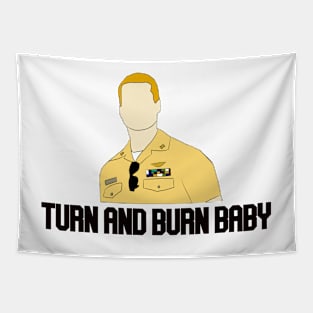 turn and burn baby hangman Tapestry