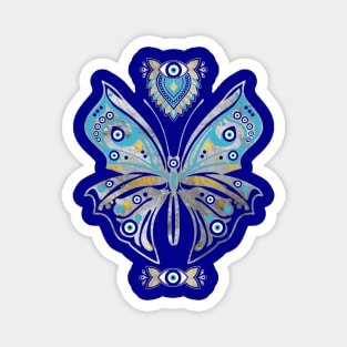 Butterfly Evil Eye Ornament Magnet