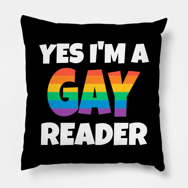 Gay Reader Pillow by FunnyStylesShop