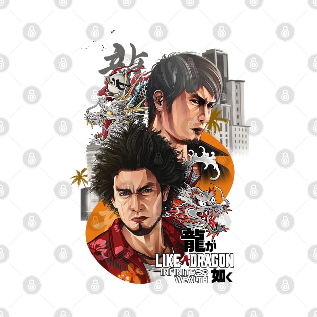 Kazuma Kiryu & Kasuga Ichiban Like a Dragon Infinite Wealth by RSN