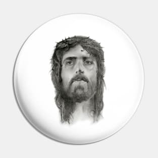 Portrait of Jesus of Nazareth from the Shroud of Turin Pin