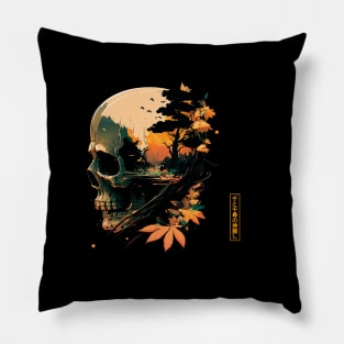 skull illustration Pillow