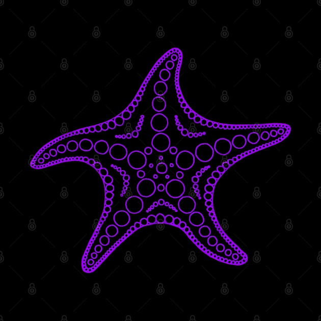 Starfish (purple/black) by calenbundalas