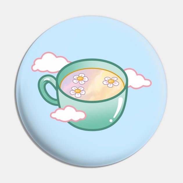 Daydream Tea Pin by Avery Ota