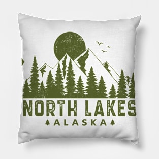 North Lakes Alaska Mountain Souvenir Pillow