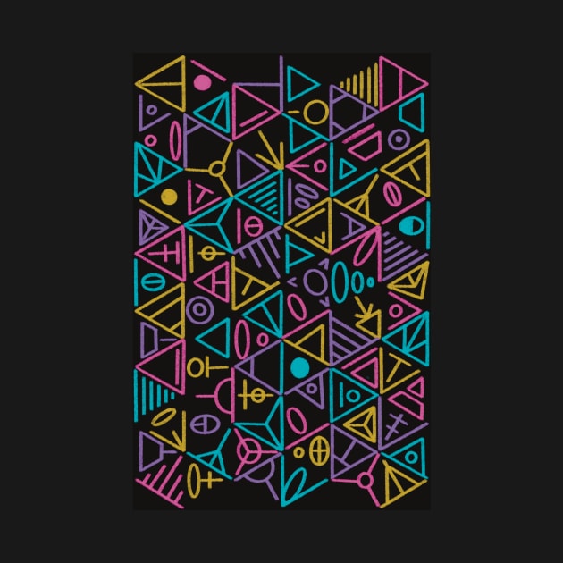 Retro Triangle Pattern by Slepowronski