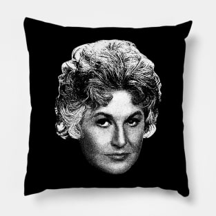 White Bea Arthur Vintage Pillow