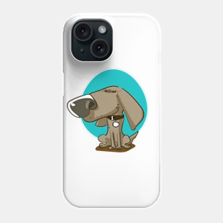 big nose sweet puppy funny cartoon Phone Case