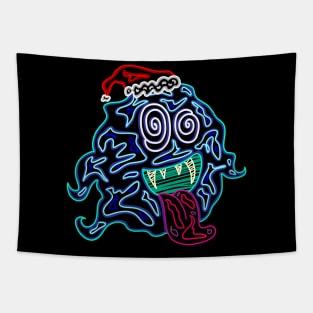 Chubby Ghost (Christmas Edition) Tapestry