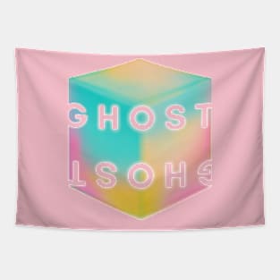 Ghost Cube Illusion Tapestry