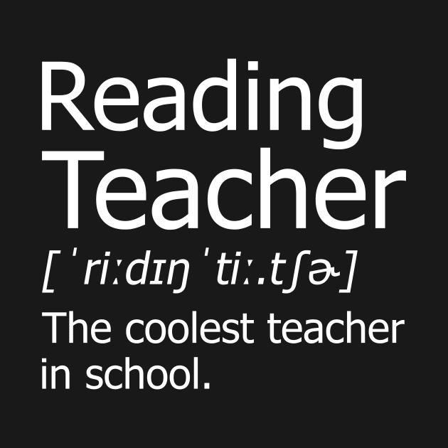 Funny Reading Teacher Meaning T-Shirt Awesome Definition Classic by hardyhtud