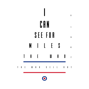 I Can See For Miles - Sight Chart T-Shirt