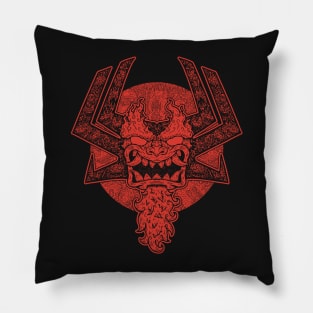 TIMELESS DEMON - RED Pillow