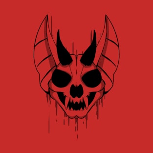 Demon Bat skull (black) T-Shirt