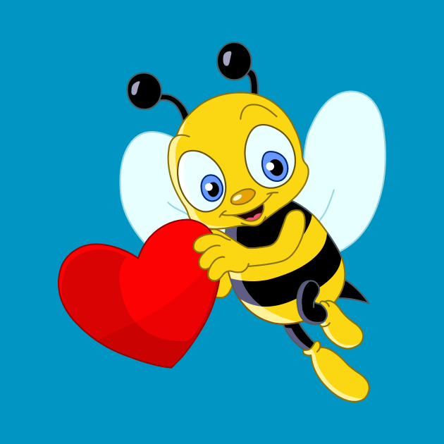 Cute Bee Valentine by DigiToonsTreasures