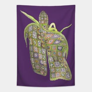 Afghan Blanket Octopus Tapestry