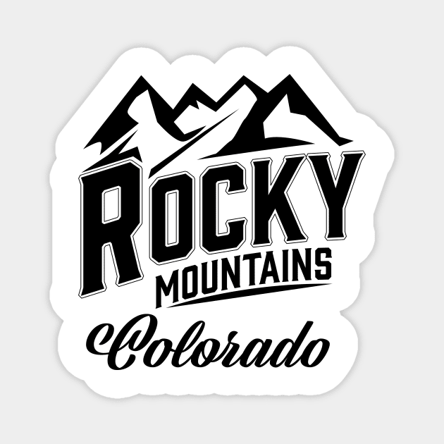 Rocky Mountains Colorado Magnet by nickemporium1